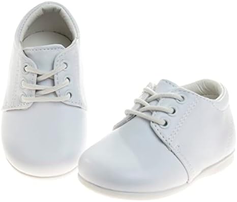 Josmo Bebek Yürüyüş Ayakkabıları-Çocuk Boys İlk Adım Resmi Elbise Ayakkabı-Patent Loafer Oxford Eyer Patik Derby Vaftiz