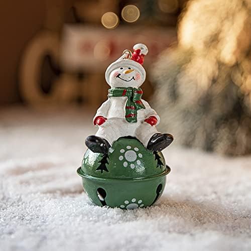 Noel Boyalı Reçine Kardan Adam Demir Çan Kolye Yaratıcı Süslemeleri Noel Ağacı Kolye Hobi Lobi Paskalya