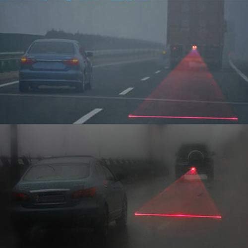 AutoE araba lazer kuyruk sis ışık yağmur geçirmez Anti çarpışma arka uç otomatik uyarı lambası