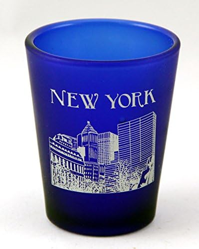New York ABD Kobalt Mavisi Buzlu Cam