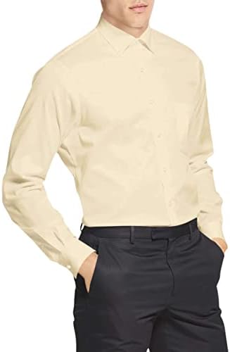Van Heusen erkek Elbise Gömlek Düzenli Fit Flex Yaka Streç Katı