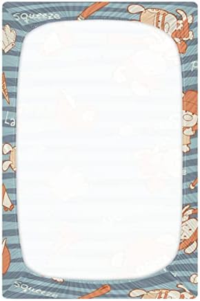 UMIRIKO Sevimli Tavşan Paketi n Oyun Bebek Oyun Playard Levhalar, Mini Beşik Levha Erkek Kız Oyuncu Matteress Kapak