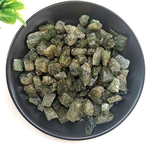 BİNNANFANG AC216 50g Doğal Ham Yeşil Apatit Kaba Taşlar Kristal Çakıl Mineraller Numune E290 Doğal Taşlar ve Mineraller