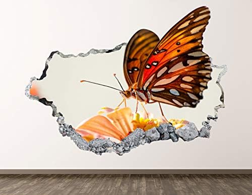 Monarch Kelebek Duvar Çıkartması Sanat Dekor 3D Çökerttiğini Böcek Sticker Poster Çocuk Odası Duvar Özel Hediye BL462