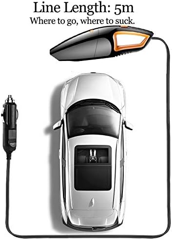 WDBBY 120W Araba Elektrikli Süpürge için Yüksek Emiş Araba ıslak / Kuru Çift kullanımlı Güçlü Elektrikli Süpürge El