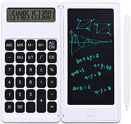 YFQHDD Katlanabilir Hesap Makinesi ve 6 İnç LCD yazma tableti dijital çizim tableti 12 Haneli Ekran Stylus Kalem ile
