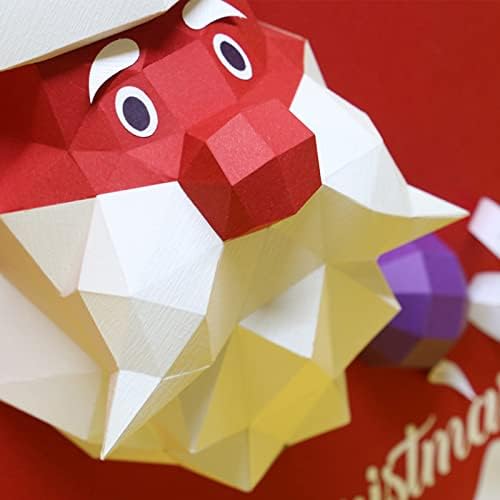 WLL-DP Noel Baba Kağıt El Sanatları kendi başına yap kağıdı Heykel Geometrik Kağıt Kupa 3D Ev Dekorasyon Yaratıcı