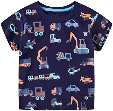 Warmbaby inşaat gömlek yürümeye başlayan çocuk çocuklar kısa kollu T Shirt kamyon