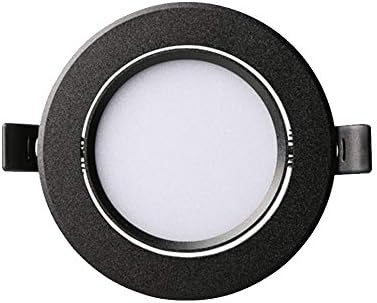 OKLUCK Ultra-İnce AC85-265v Modern Led Yuvarlak Gömme Downlight Siyah Kenar Buğu Önleyici Gömülü Spot Koridor Çalışma