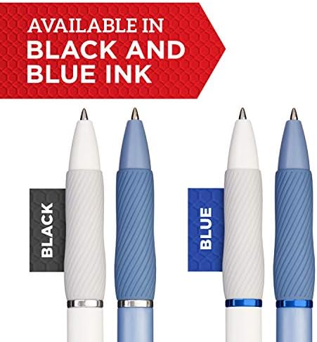 Sharpie S-Gel, Jel Kalemler, Orta Nokta (0,7 mm), Çeşitli Renkler, 12 Sayım ve S-Gel, İnci Beyazı Gövde, Siyah Jel