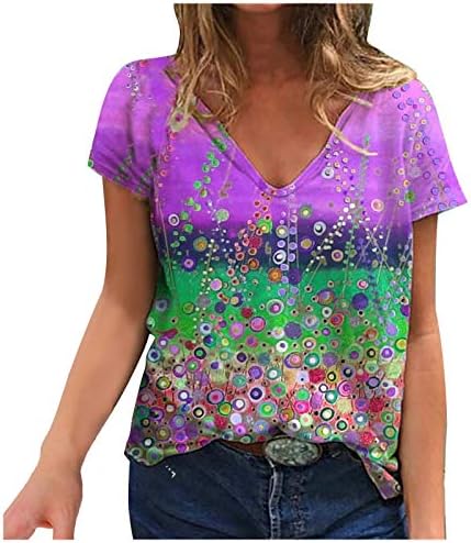 Bmısegm kadın T Shirt Kısa Kollu Üstleri Rahat Yaz Bluzlar Çok Renkli Gömlek