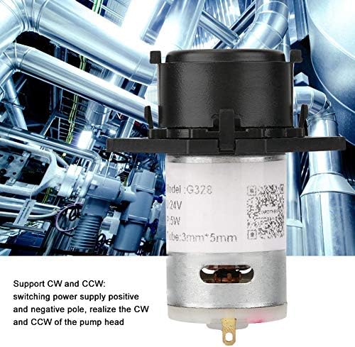 24V DC DIY Peristaltik Sıvı Pompası Dozaj akvaryum için pompa Lab Analitik 10 ml / dakika-90 ml / dakika (siyah)