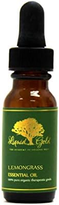 0.6 Oz Cam Damlalıklı Premium Limon Otu uçucu yağı Sıvı Altın Saf Organik Doğal Aromaterapi