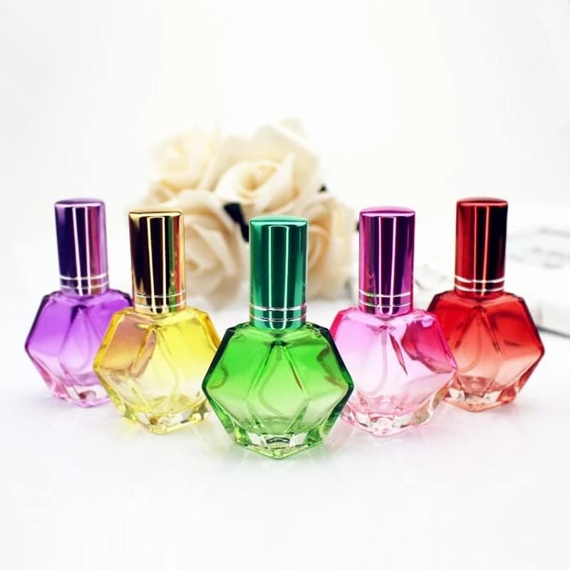 MMLLZEL 10 ml Renkli Cam Parfüm Şişeleri Sprey Doldurulabilir Atomizer Seyahat koku şişeleri Ambalaj Şişesi
