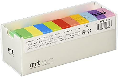 MT Washi Maskeleme Bantları, 10'lu Set, Parlak Renkler (Mt10P003) (Japonya İthalatı)