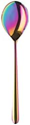 Mepra AZB10991139 Linea Rainbow Gurme Kaşık, [24'lü Paket], 17,8 cm, Yanardöner Kaplama, Bulaşık Makinesinde Yıkanabilir