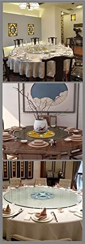 Yemek masası Döner Pikap Tembel Susan 12 inç Temperli Cam Masa Üstü servis tabağı 60-110cm Yuvarlak Döner Tepsi Mutfak/Otel