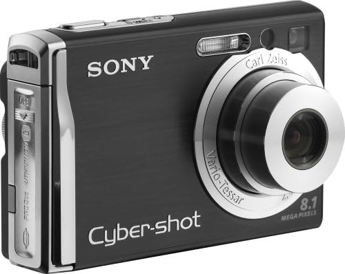 Sony Cybershot DSCW90 3x Optik Zumlu ve Süper Sabit Çekimli 8,1 MP Dijital Fotoğraf Makinesi (Siyah)