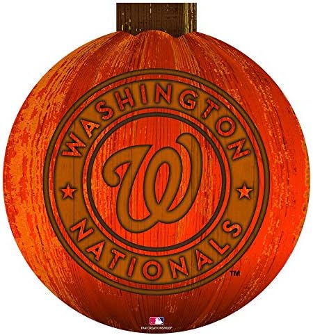 MLB Washington Nationals Unisex Baltimore Orioles 12 içinde. Cadılar Bayramı Balkabağı İşareti, Takım Rengi, 12 inç