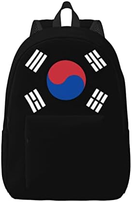 Kore Bayrağı Sırt çantası Unisex Seyahat Schoolbag Tuval Sırt Çantaları