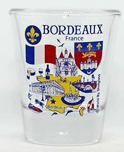 Bordeaux Fransa Büyük Fransız Şehirleri Koleksiyonu Shot Glass