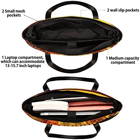 Laptop çantası Kadınlar için 15.6 inç Büyük Kapasiteli Bilgisayar Evrak Çantası Deri omuzdan askili çanta Çanta