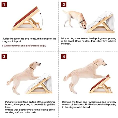 Qianly Pet Köpek Scratch Pad tırnak törpüsü Scratch Kurulu Katlanabilir Ayarlanabilir Yavru Köpekler Pençe Tırnak